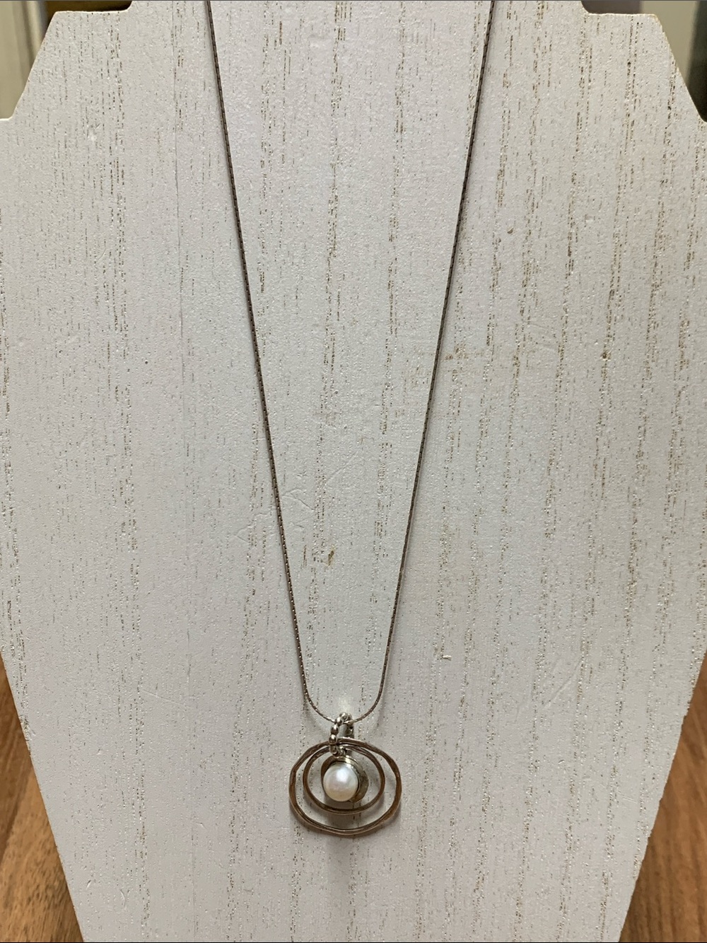 Sterling Silver Pearl Necklace - Picture 4 of 6